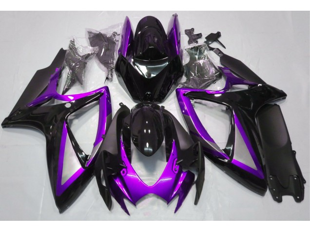 2006-2007 Gloss Purple and Black Suzuki GSXR 600-750 Motorcycle Fairing UK 2006-2007 Gloss Purple and Black Suzuki GSXR 600-750 Motorcycle Fairing UK