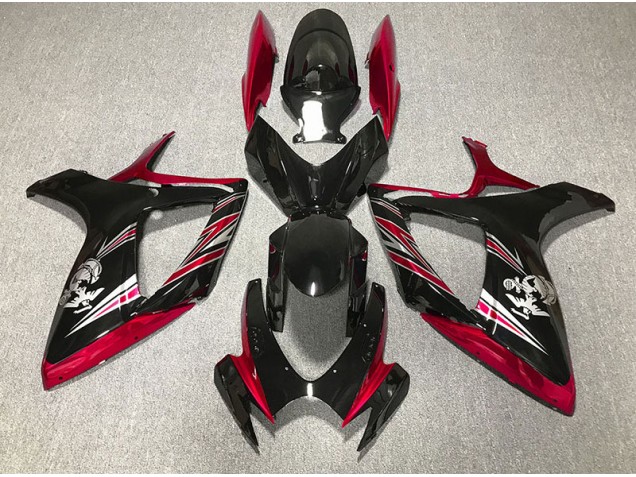 2006-2007 Gloss Red and Black Design Suzuki GSXR 600-750 Motorcycle Fairing UK 2006-2007 Gloss Red and Black Design Suzuki GSXR 600-750 Motorcycle Fairing UK