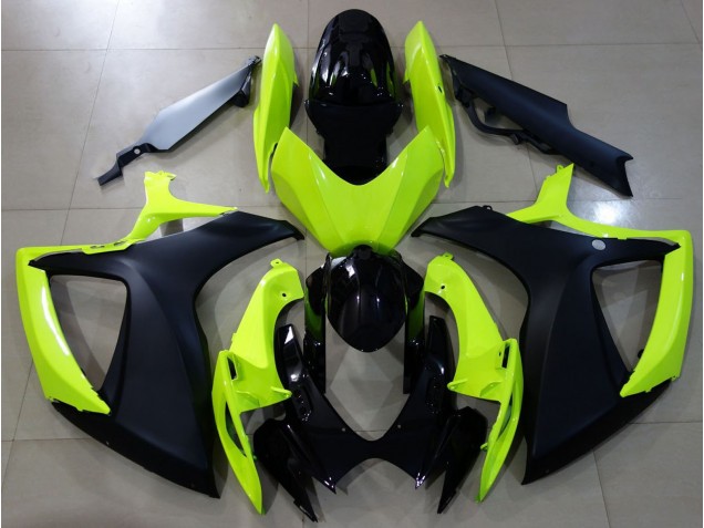 2006-2007 Gloss Yellow & Black Suzuki GSXR 600-750 Motorcycle Fairing UK 2006-2007 Gloss Yellow & Black Suzuki GSXR 600-750 Motorcycle Fairing UK