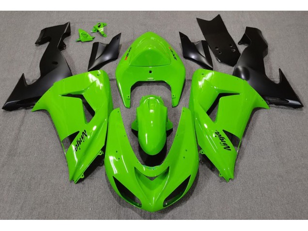 2006-2007 Green Kawasaki ZX10R Motorcycle Fairing UK 2006-2007 Green Kawasaki ZX10R Motorcycle Fairing UK