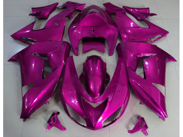 2006-2007 Hot Pink Plain Kawasaki ZX10R Motorcycle Fairing UK 2006-2007 Hot Pink Plain Kawasaki ZX10R Motorcycle Fairing UK
