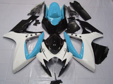 2006-2007 Light Blue Star Suzuki GSXR 600-750 Motorcycle Fairing UK