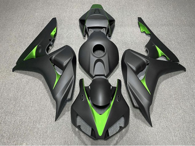 2006-2007 Matte Black and Green Honda CBR1000RR Motorcycle Fairing UK