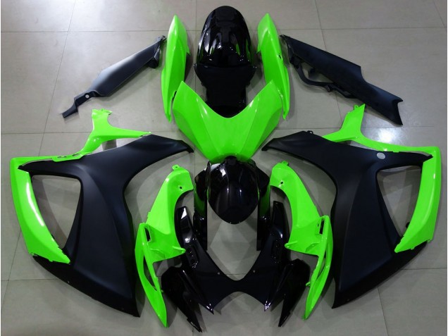 2006-2007 Matte Black and Green Suzuki GSXR 600-750 Motorcycle Fairing UK 2006-2007 Matte Black and Green Suzuki GSXR 600-750 Motorcycle Fairing UK