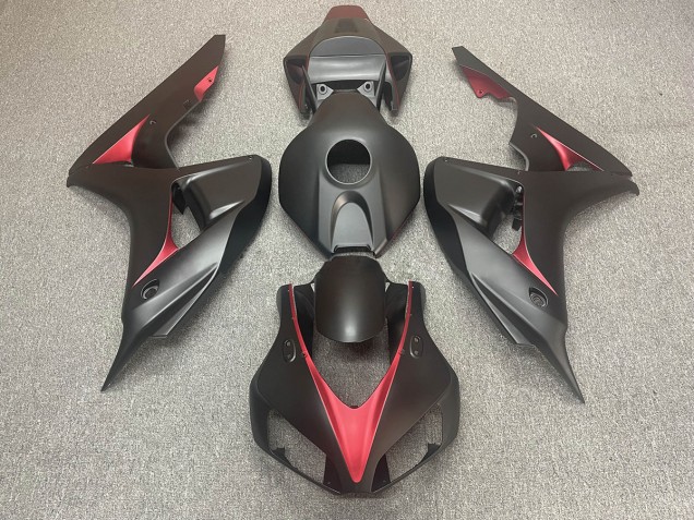 2006-2007 Matte Black and Red Honda CBR1000RR Motorcycle Fairing UK 2006-2007 Matte Black and Red Honda CBR1000RR Motorcycle Fairing UK