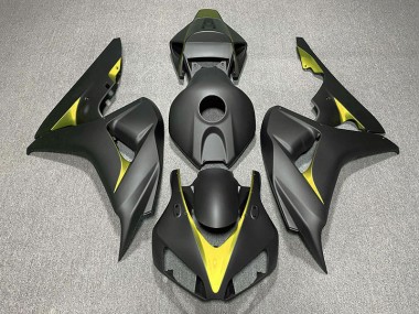 2006-2007 Matte Black and Yellow Honda CBR1000RR Motorcycle Fairing UK