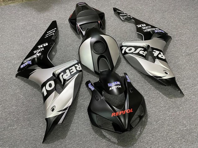 2006-2007 Matte Silver Repsol Honda CBR1000RR Motorcycle Fairing UK 2006-2007 Matte Silver Repsol Honda CBR1000RR Motorcycle Fairing UK