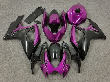 2006-2007 Purple and Black Suzuki GSXR 600-750 Motorcycle Fairing UK