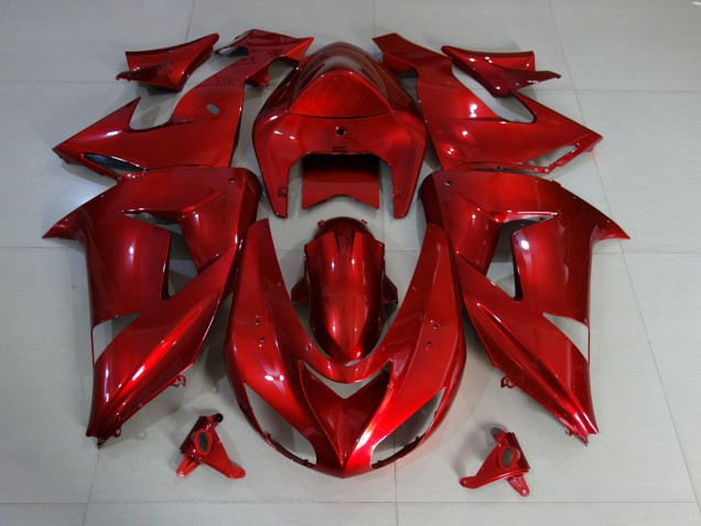2006-2007 Red Deep Gloss Kawasaki ZX10R Motorcycle Fairing UK 2006-2007 Red Deep Gloss Kawasaki ZX10R Motorcycle Fairing UK