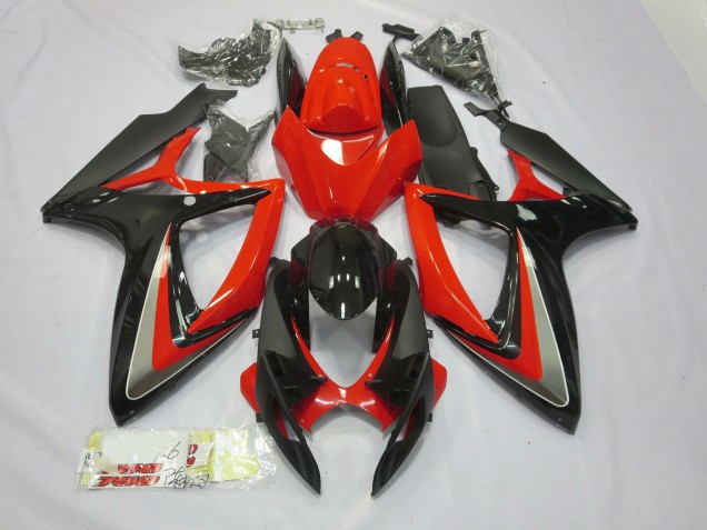 2006-2007 Red and Black Suzuki GSXR 600-750 Motorcycle Fairing UK 2006-2007 Red and Black Suzuki GSXR 600-750 Motorcycle Fairing UK