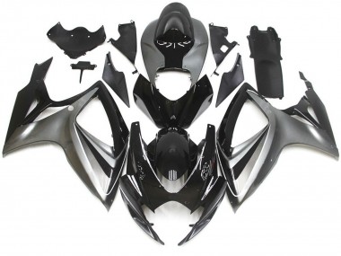 2006-2007 Silver and Black Special OEM Style Suzuki GSXR 600-750 Motorcycle Fairing UK