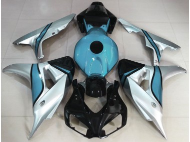 2006-2007 Silver and Light Blue Custom Honda CBR1000RR Motorcycle Fairing UK