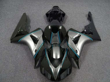 2006-2007 Silver with Blue Pin Stripe Honda CBR1000RR Motorcycle Fairing UK
