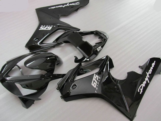 2006-2008 Black Triple Triumph Daytona 675 Motorcycle Fairing UK 2006-2008 Black Triple Triumph Daytona 675 Motorcycle Fairing UK