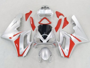 2006-2008 Silver and Red Triumph Daytona 675 Motorcycle Fairing UK