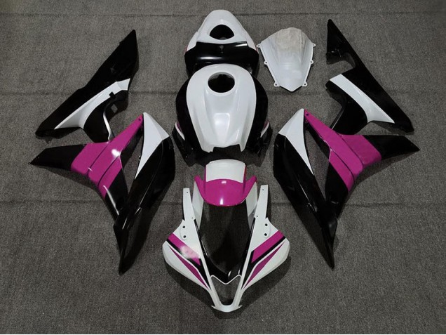 2007-2008 Black White and Pink Honda CBR600RR Motorcycle Fairing UK 2007-2008 Black White and Pink Honda CBR600RR Motorcycle Fairing UK