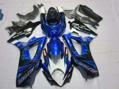 2007-2008 Blue and Black Corona Suzuki GSXR 1000 Motorcycle Fairing UK