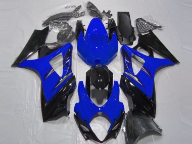 2007-2008 Blue and Black Suzuki GSXR 1000 Motorcycle Fairing UK