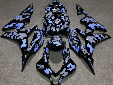 2007-2008 Blue and Gray Camouflage Honda CBR600RR Motorcycle Fairing UK
