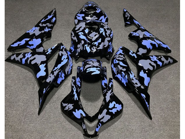 2007-2008 Blue and Gray Camouflage Honda CBR600RR Motorcycle Fairing UK 2007-2008 Blue and Gray Camouflage Honda CBR600RR Motorcycle Fairing UK