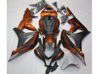 2007-2008 Burnt Orange and Matte Black Honda CBR600RR Motorcycle Fairing UK