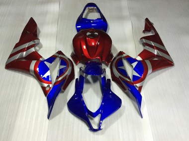 2007-2008 Captain America Honda CBR600RR Motorcycle Fairing UK