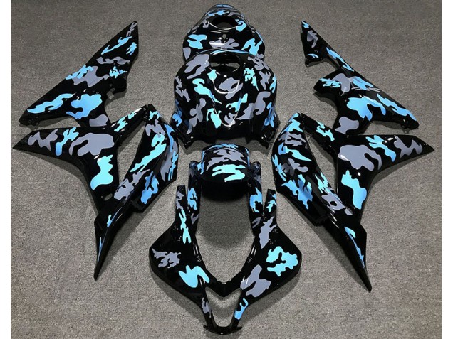 2007-2008 Custom Camo Blue Honda CBR600RR Motorcycle Fairing UK 2007-2008 Custom Camo Blue Honda CBR600RR Motorcycle Fairing UK