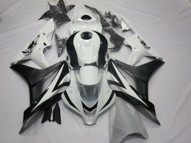2007-2008 Custom OEM Style White and Black Honda CBR600RR Motorcycle Fairing UK