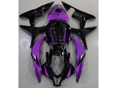2007-2008 Gloss Black & Purple Honda CBR600RR Motorcycle Fairing UK