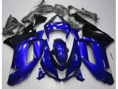 2007-2008 Gloss Blue & Black Kawasaki ZX6R Motorcycle Fairing UK