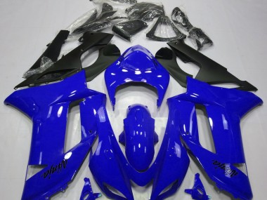 2007-2008 Gloss Blue Kawasaki ZX6R Motorcycle Fairing UK