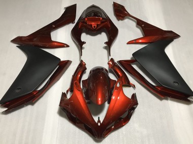 2007-2008 Gloss Dark Orange & Black Yamaha R1 Motorcycle Fairing UK