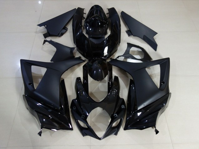 2007-2008 Gloss and Matte Black Plain Suzuki GSXR 1000 Motorcycle Fairing UK 2007-2008 Gloss and Matte Black Plain Suzuki GSXR 1000 Motorcycle Fairing UK