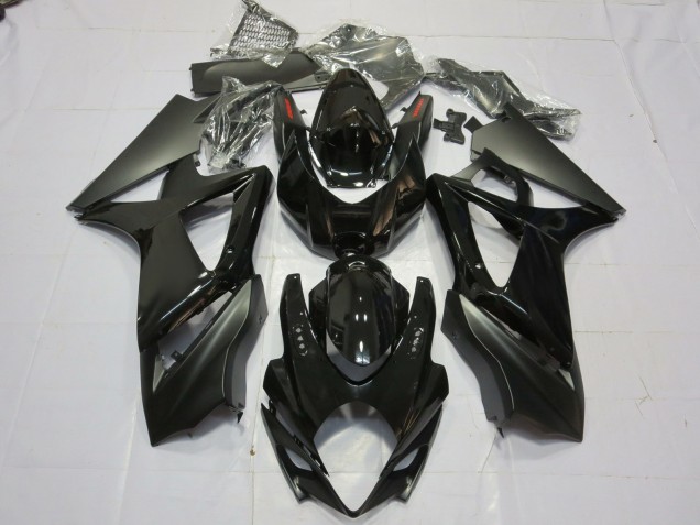 2007-2008 Gloss and Matte Black Suzuki GSXR 1000 Motorcycle Fairing UK 2007-2008 Gloss and Matte Black Suzuki GSXR 1000 Motorcycle Fairing UK