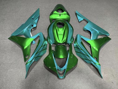 2007-2008 Green & Teal Honda CBR600RR Motorcycle Fairing UK