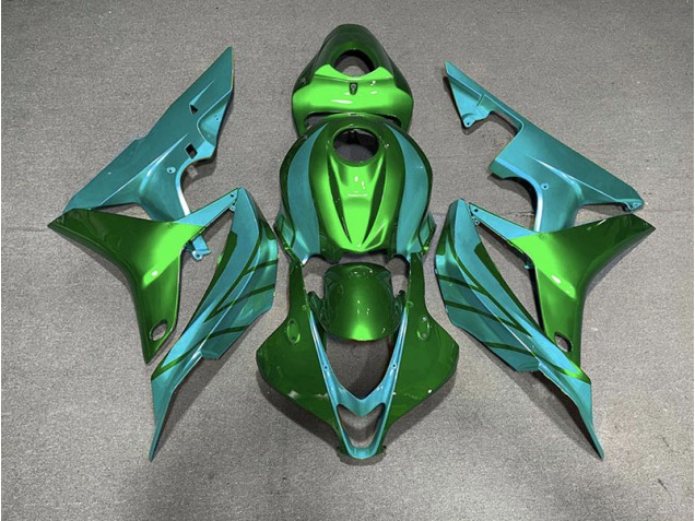 2007-2008 Green & Teal Honda CBR600RR Motorcycle Fairing UK 2007-2008 Green & Teal Honda CBR600RR Motorcycle Fairing UK