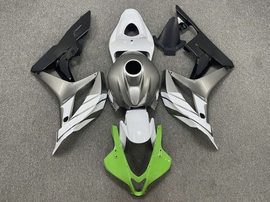 2007-2008 Green White and Grey Honda CBR600RR Motorcycle Fairing UK
