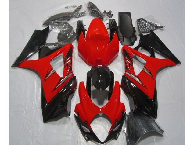 2007-2008 Lava Red and Black Suzuki GSXR 1000 Motorcycle Fairing UK 2007-2008 Lava Red and Black Suzuki GSXR 1000 Motorcycle Fairing UK