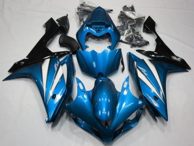 2007-2008 Light Blue White and Black Yamaha R1 Motorcycle Fairing UK
