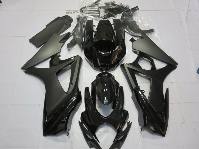 2007-2008 Matte Black Gloss Black Suzuki GSXR 1000 Motorcycle Fairing UK 2007-2008 Matte Black Gloss Black Suzuki GSXR 1000 Motorcycle Fairing UK