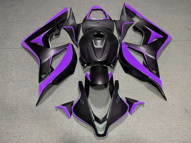 2007-2008 Matte Black & Purple Honda CBR600RR Motorcycle Fairing UK 2007-2008 Matte Black & Purple Honda CBR600RR Motorcycle Fairing UK