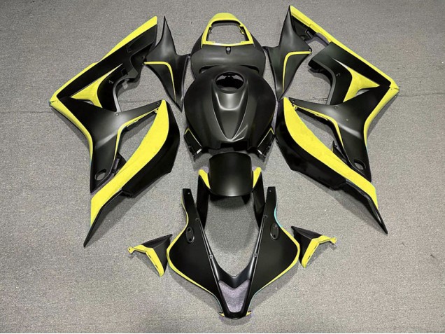 2007-2008 Matte Black & Yellow Honda CBR600RR Motorcycle Fairing UK 2007-2008 Matte Black & Yellow Honda CBR600RR Motorcycle Fairing UK