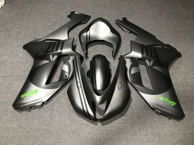 2007-2008 Matte Silver & Skull Kawasaki ZX6R Motorcycle Fairing UK