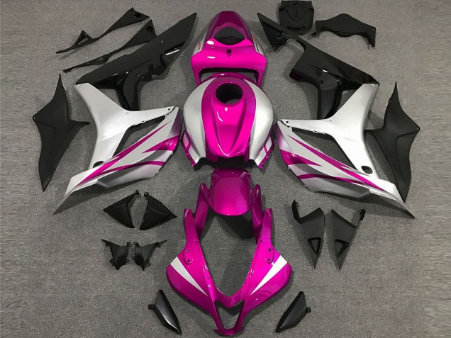 2007-2008 Pink and Silver OEM Style Honda CBR600RR Motorcycle Fairing UK 2007-2008 Pink and Silver OEM Style Honda CBR600RR Motorcycle Fairing UK
