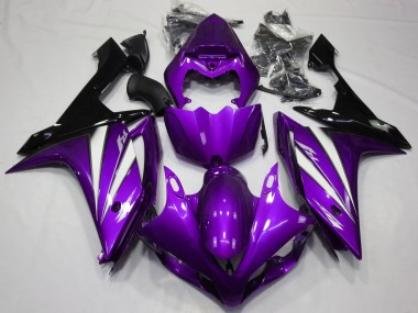 2007-2008 Purple White and Black Yamaha R1 Motorcycle Fairing UK