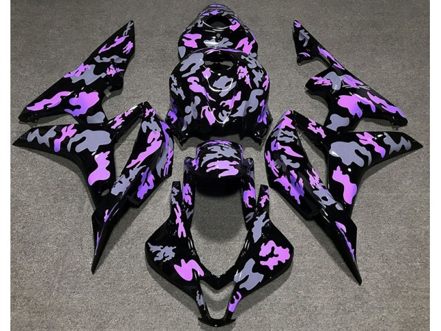 2007-2008 Purple and Gray Camouflage Honda CBR600RR Motorcycle Fairing UK 2007-2008 Purple and Gray Camouflage Honda CBR600RR Motorcycle Fairing UK