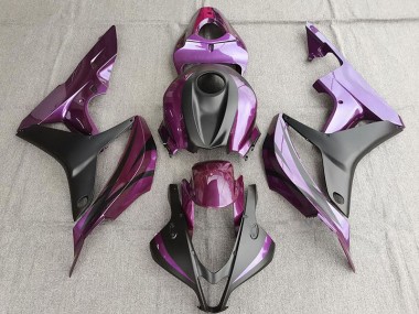2007-2008 Purple and Matte Black Honda CBR600RR Motorcycle Fairing UK