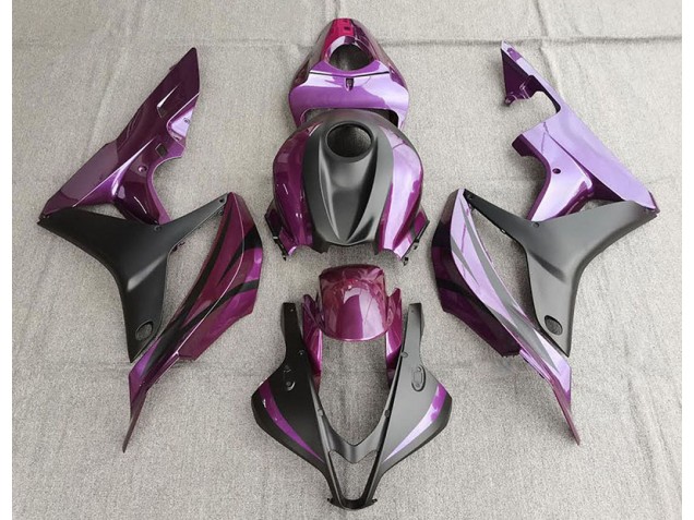 2007-2008 Purple and Matte Black Honda CBR600RR Motorcycle Fairing UK 2007-2008 Purple and Matte Black Honda CBR600RR Motorcycle Fairing UK
