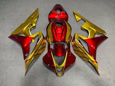 2007-2008 Red & Gold Honda CBR600RR Motorcycle Fairing UK