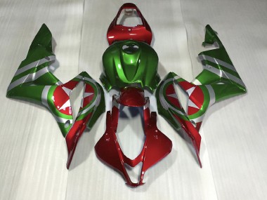 2007-2008 Red and Green Captain America Honda CBR600RR Motorcycle Fairing UK